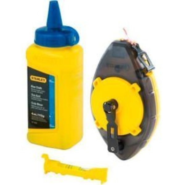 Stanley Stanley 47-464 Powerwinder„¢ Chalk Line Reel, Blue Chalk, Line Level 47-464